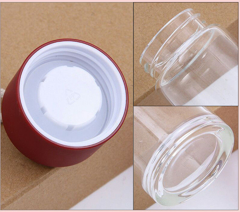 monolayer glass high boron silicon transparent water cup four colors size 22*5.5cm logo printing