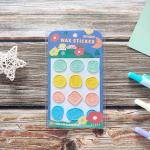 2.5mm Seal Stamp Stickers Sprinkle Gold 3D Adhesive Stickers