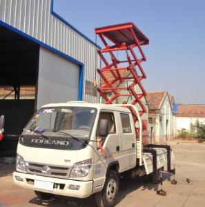 Quality 6 Meters 500KG Loading Capacity Industrial Hydraulic Lifting Truck Mounted Scissor Lift wholesale