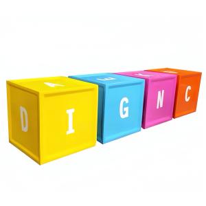 Quality Outdoor Alphabet Stool School Kindergarten Chair Fibreglass wholesale