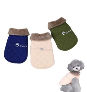 Quality Factory Wholesale Fashionable Pet Clothes Autumn Winter Windproof Coat With Collar For Pet Dog Cat wholesale