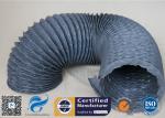 Flexible PVC Coated Fiberglass Fabric Air Duct , PVC Fiber Glass Hose