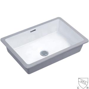 Quality Washroom Undermount Vanity Sink Bowl White Solid Surface Streamlined wholesale