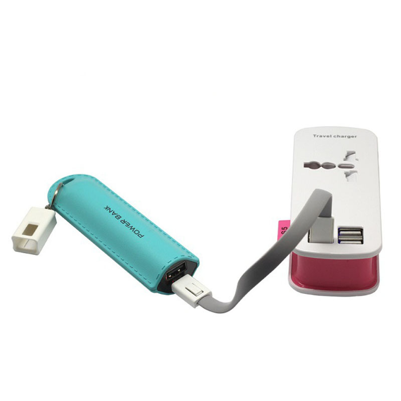 Pocket ABS 2600mah 5200mah Keyring Power Bank 5V1A