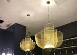 Creative modern gold metal ceiling chandelier art decor hanging lamps led