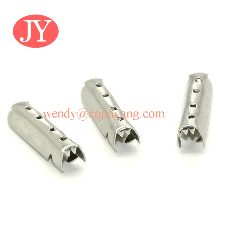 Black Flat Shoelace with white text logo on aglet