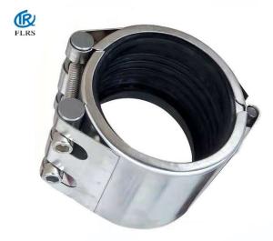 China Flex Type DN15 Pipe Leak Repair Clamp SS304 Grip Pipe Coupling on sale