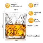 9.5 Oz 280ml Bourbon Tasting Glasses Lead Free Modern Luxury