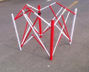 Quality Isolation Customized Size Metal Fence Accessories Expandable Road Barrier wholesale