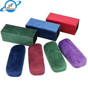 Quality Multicolored Velvet Glasses Case Retro Vintage Eyeglasses Case Eco Friendly wholesale