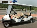 Comfortable Electric Golf Buggy , 4 Person Golf Cart Alarm Lights For Patrol