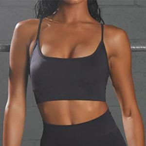 Quality Women's Adjustable Strap Yoga Sports Bra Activewear Seamless Workout Fitness Tops wholesale