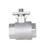 304/316 Stainless Steel High Platform 2PC Ball Valve Body for Oil Media ISO 9001