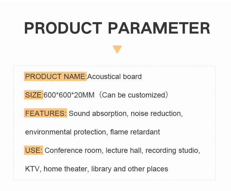 Conference Room Environmental Protection WPC Felt Sound Absorbing Board
