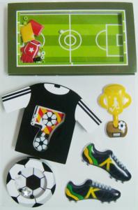 Quality Black Layered Paper Custom Die Cut Sticker Sheets Football Game Decorative wholesale