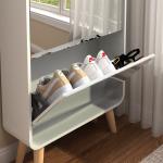 Elbow double layer 4 bucket shoe cabinet