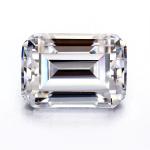 Emerald Cut EF White VVS Synthetic Gemstone Loose Moissanite Diamond For Rings