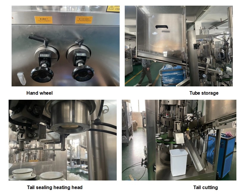 Precision Laminated Aluminum soft Tube Filling Sealing Machine Speed 50-75pcs/Min