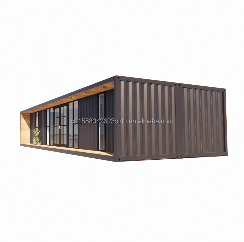 Main Structure Galvanized Steel Square Tubes Luxury 2 Bedrooms Flat Container Module for Convenient House in 20ft or 40ft