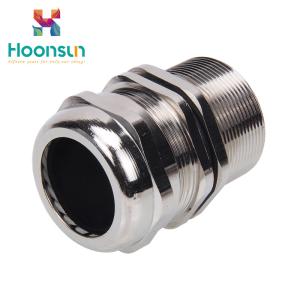 Quality Metric Thread M63 Length Type Underwater Cable Gland Nickel Plated Brass wholesale