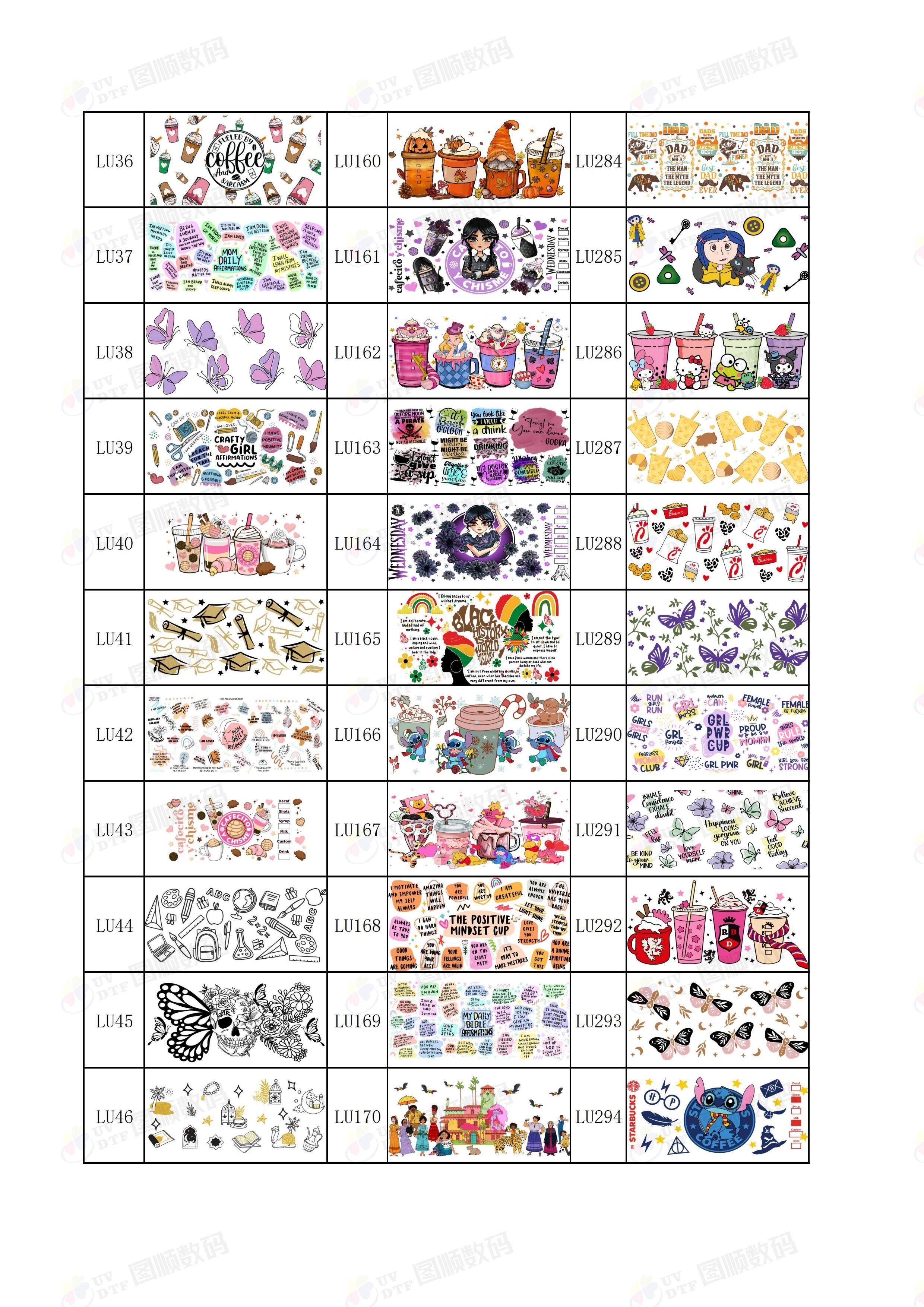 0.1mm Removable Printable UV DTF Cup Transfer Paper For Glass