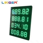 Double Sides Green Color Gas Price Sign 1150mm X 1500mm