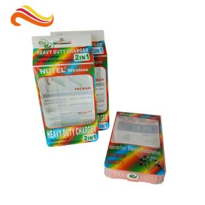 Quality Charger Cable 0.50mm PET Plastic Clamshell Box CMYK wholesale
