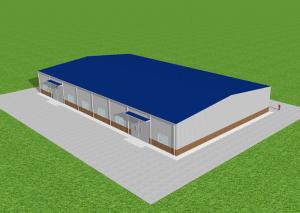 Quality Waterproof Steel Structure Workshop Fabricated Steel Portal Frame Warehouse GB wholesale