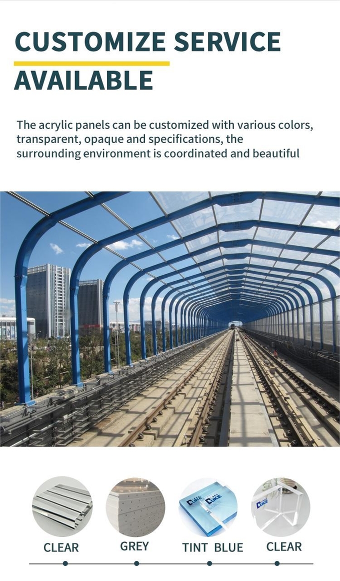 Highway Soundproof Wall Plastic Board And Metal Highway Noise Reduction Barriers