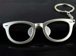 Innovative 3D Zinc Alloy Promotion Gift Silver and Bronze Coated Glasses Shape
