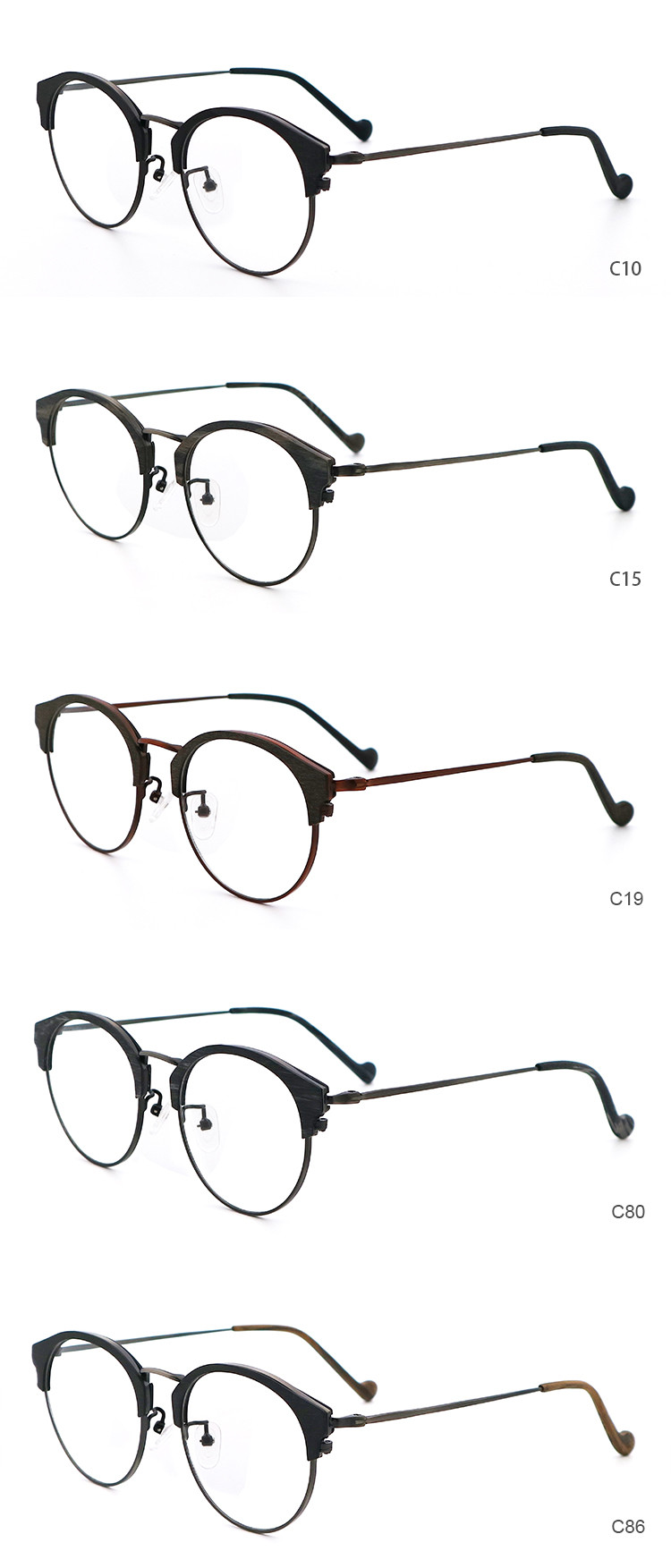 Factory Retro Literature And Art Acetate Optical Frames MR 8105