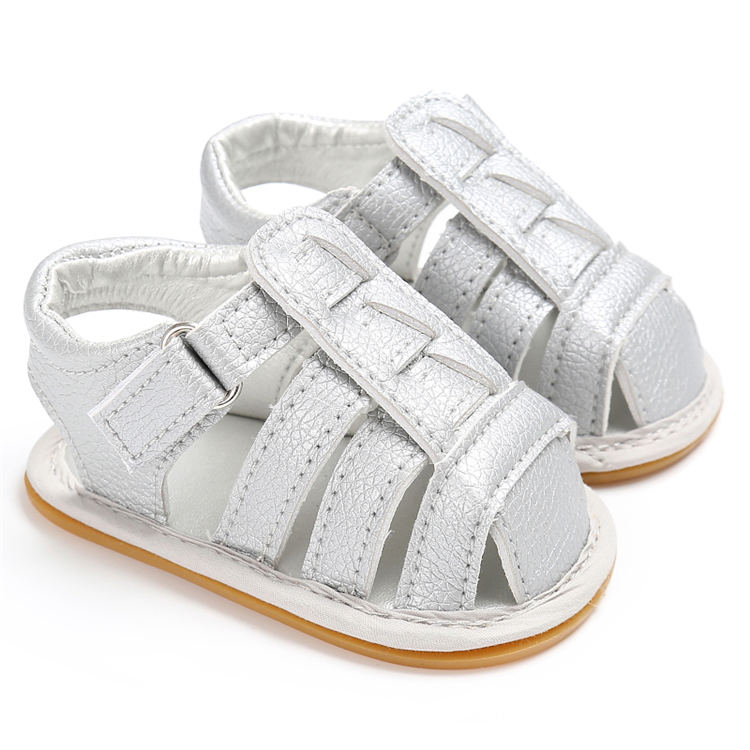 Amazon Hot sale Rubber sole Round toe Newborn Toddler shoes baby