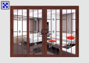 Quality Frosted Glass Aluminum Door Profiles Excellent Thermal Conductivity Custom Size wholesale