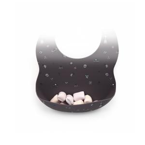 Quality Cartoon BPA Free Baby Eating Bib Waterproof Silicone Catch Bib wholesale