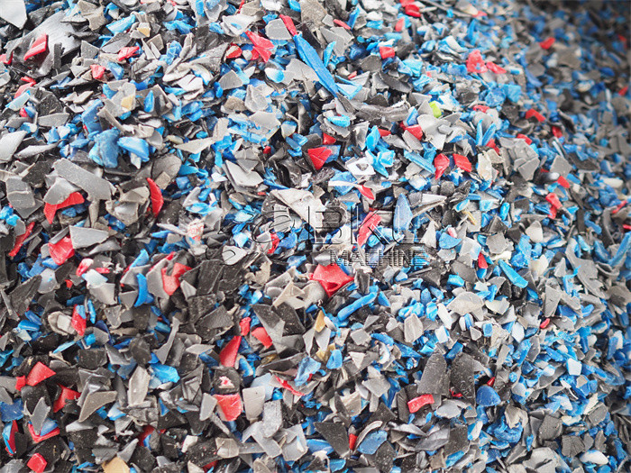 LDPE Waste Plastic Recycling Lines 100mm Clean Flakes