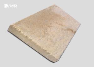 Quality Yellow Natural Limestone Tiles Mild Texture Strong Water Absorption wholesale