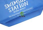 Zippered Resealable Polypropylene Bags , Blue Polypropylene Shopping Bags
