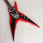6 Strings Guitar 39 Inch V Shape Electric Guitar Neck Through Active Guitar