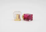 Crimpless Square Luxury Transparent Aluminum Cosmetic Bottle Cologne Caps