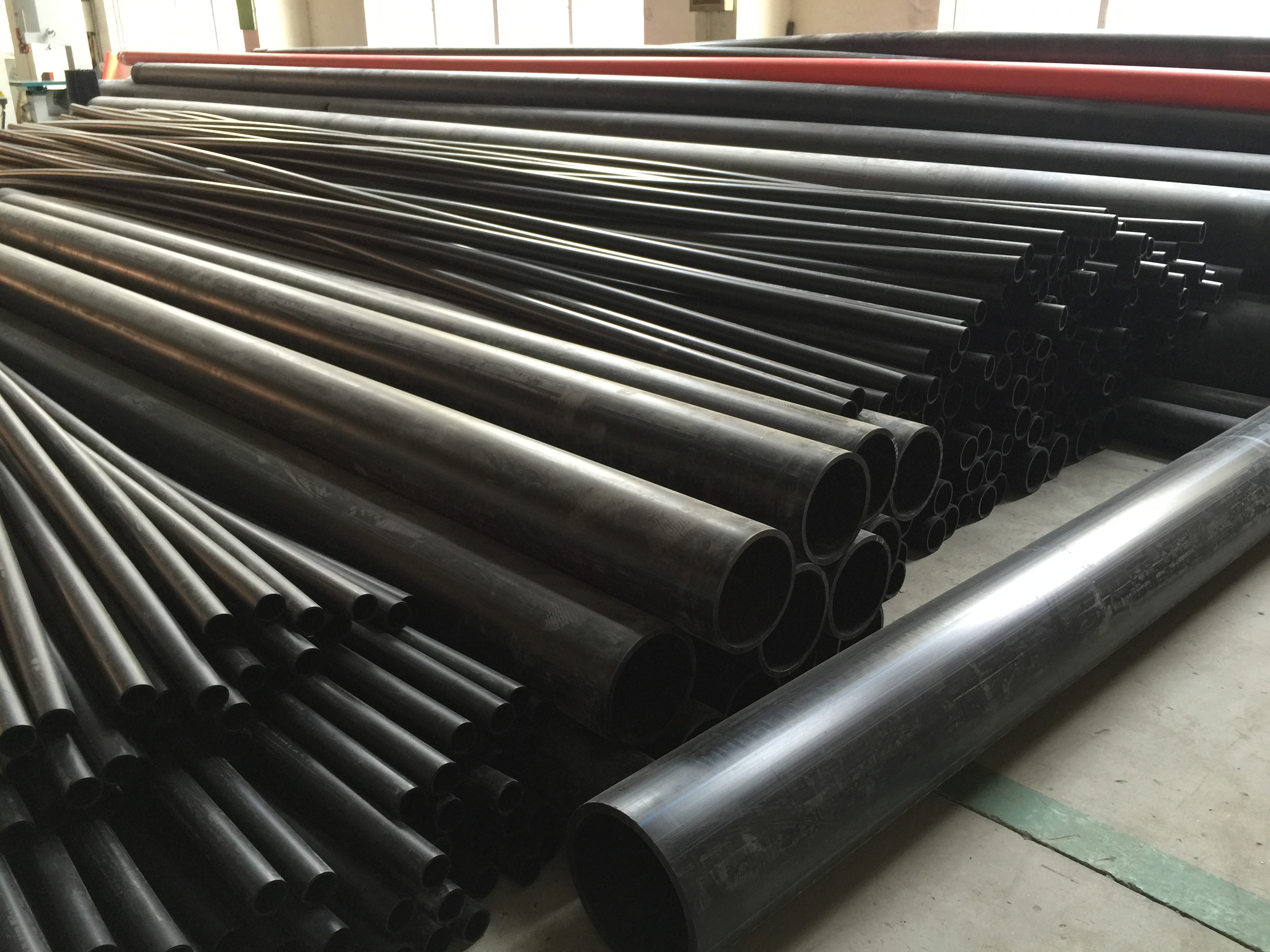 Big Dia HDPE Solid Pipe Production Line , Plastic Pipe Production Line PLC Automatic