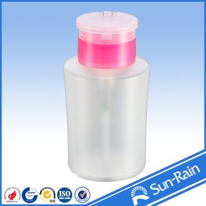 Quality Chemical resistant plastic empty nail polish remover pump dispenser bottle wholesale