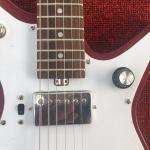 Electric guitar in red