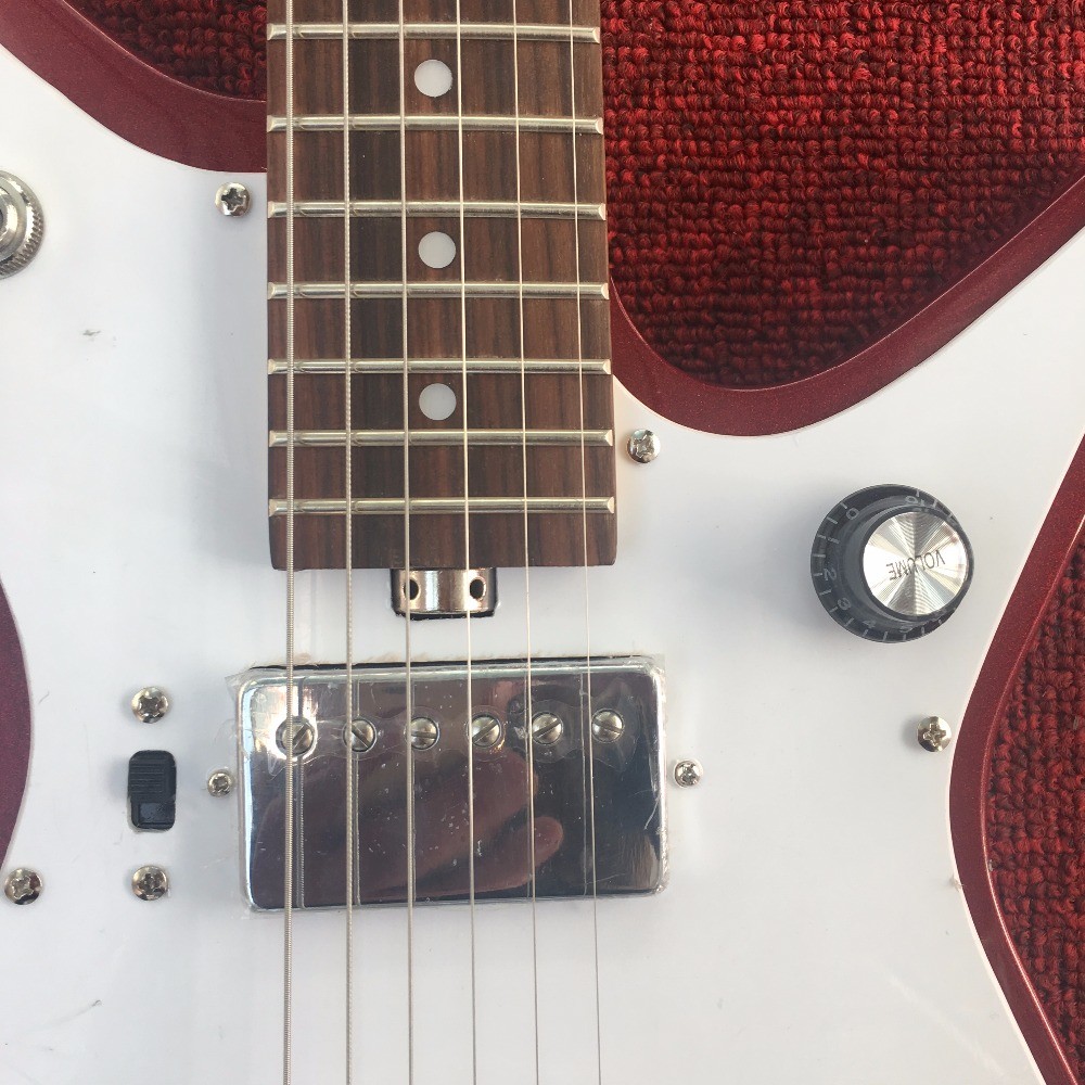 Electric guitar in red