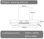 Touch Screen Under Cabinet Extractor Hood Kitchen Cooking Appliances