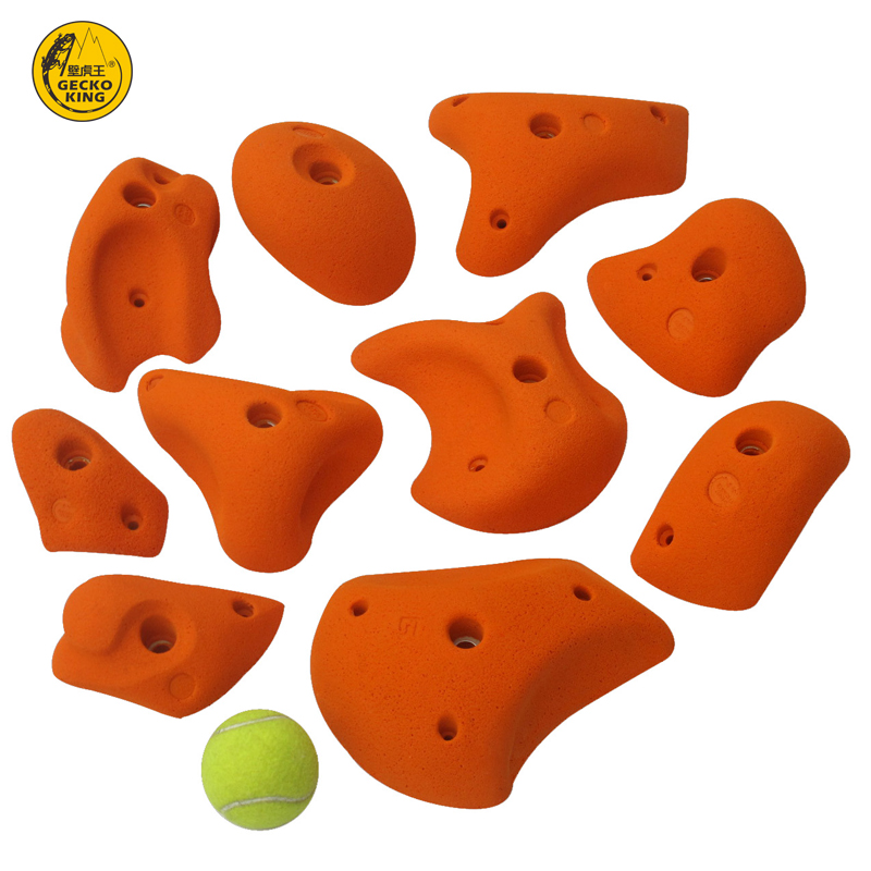 10-Piece Gecko King 2018 Rock Climbing Wall Holds in Different Colors for Alternation
