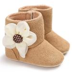 2019 winter colorful flower soft-sole Newborn anti-slip baby boots