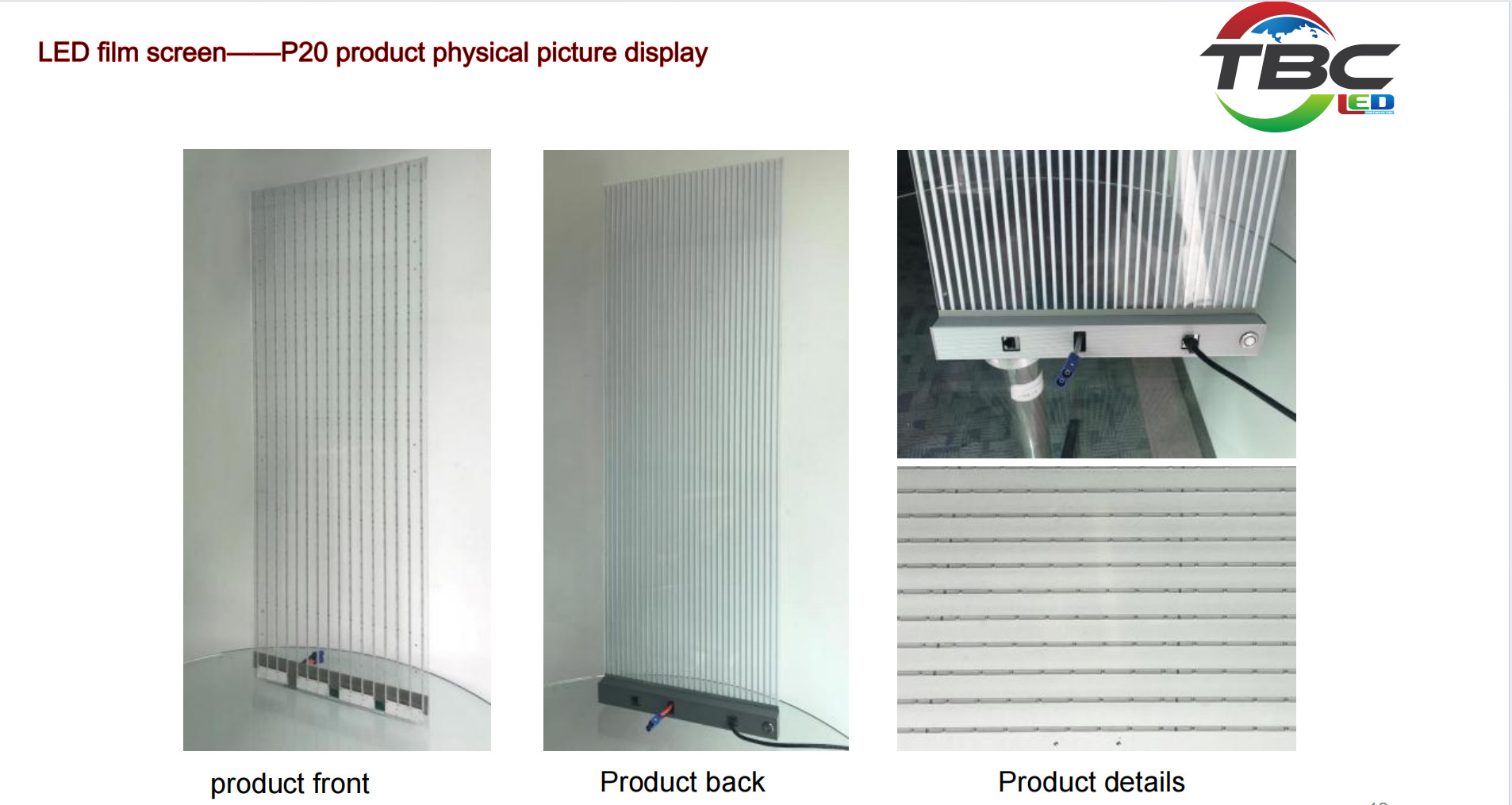 P20 SMD 2121 Transparent Led Display Screen IP65 Protection