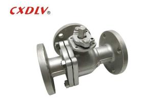 Quality ANSI 150LB Low Platform Stainless Steel Connetion T Type 3 Way Ball Valve Flange wholesale