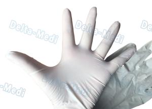 Quality Durable Disposable Surgical Gloves , White Color Latex Examination Gloves wholesale