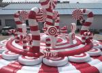Giant Christmas Candy Cane Inflatable Amusement Park Bouncer For Kids And Adults